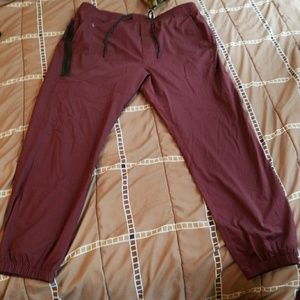 AMERICAN EAGLE MEN ACTIVE JOGGER COLOR IS BURGUNDY